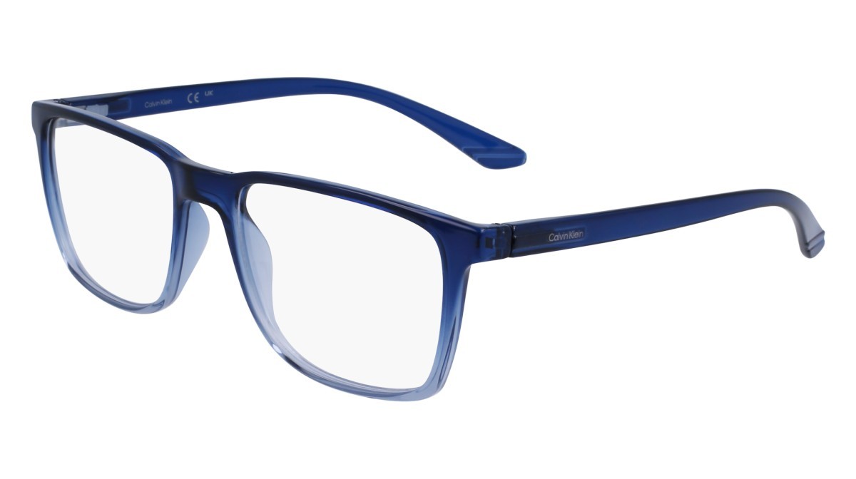 Eyeglasses Calvin Klein CK19573N (415) color blue grey gradient shape rectangle 