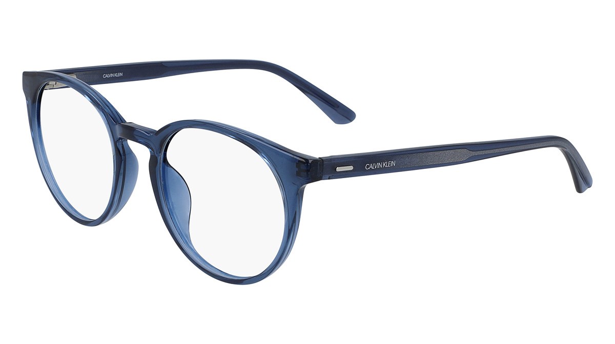 Eyeglasses Calvin Klein CK20527 (405) color crystal blue shape round 