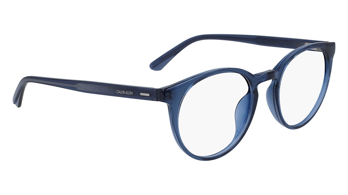 Eyeglasses Calvin Klein CK20527 (405) color crystal blue shape round 