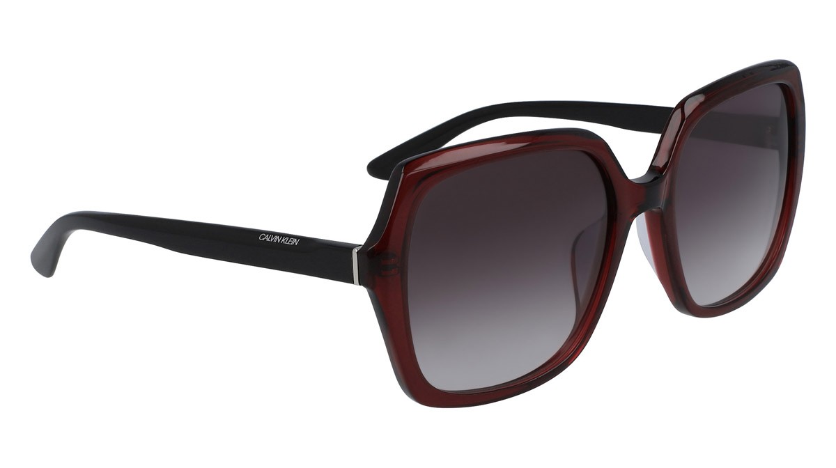 Sunglasses Calvin Klein CK20541S (605) color crystal burgundy shape square 