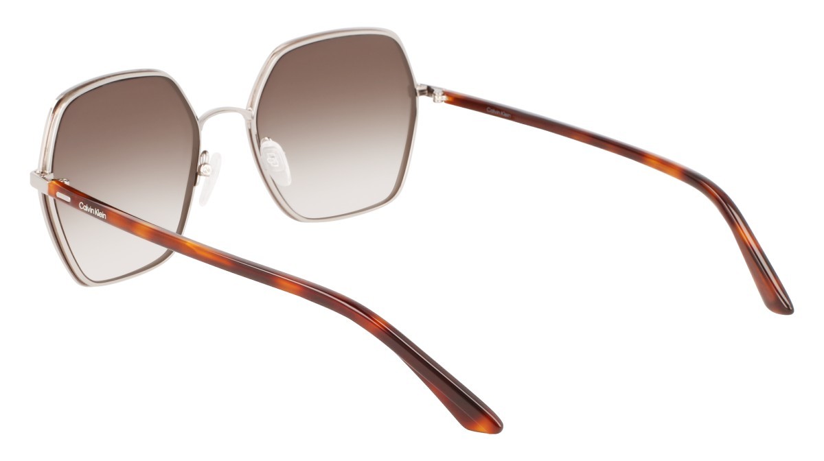 Sunglasses Calvin Klein CK21131S N (200) color brown shape rectangle 