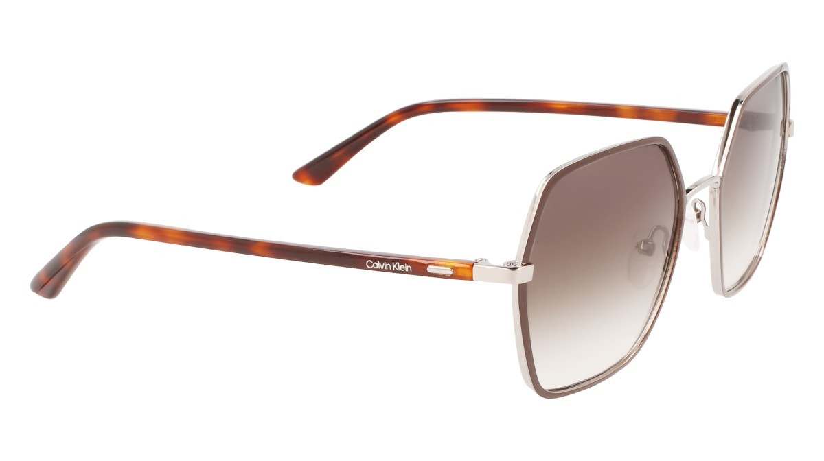 Sunglasses Calvin Klein CK21131S N (200) color brown shape rectangle 