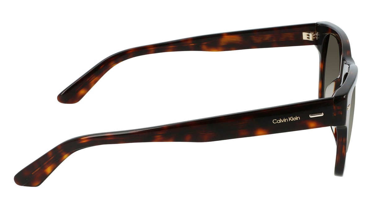Sonnenbrillen Calvin Klein CK21528S (220) farbe brown havana form rechteckig gläser solid khaki