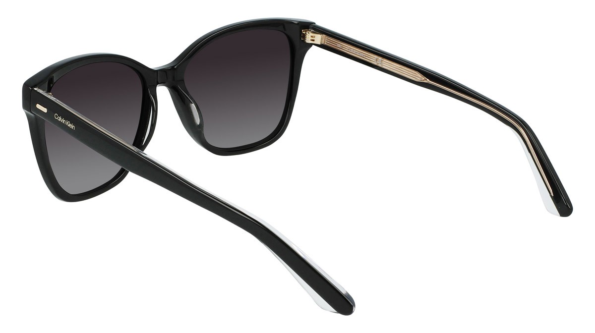 Sunglasses Calvin Klein CK21529S (001) color black shape rectangle lenses grey gradient