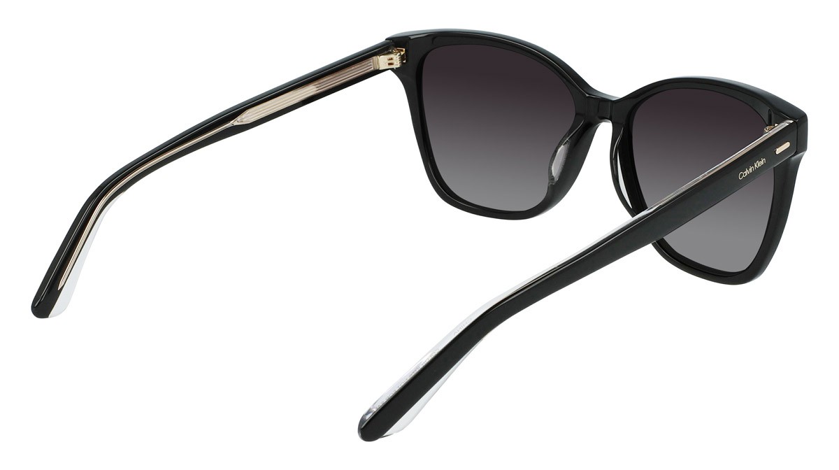 Sunglasses Calvin Klein CK21529S (001) color black shape rectangle lenses grey gradient