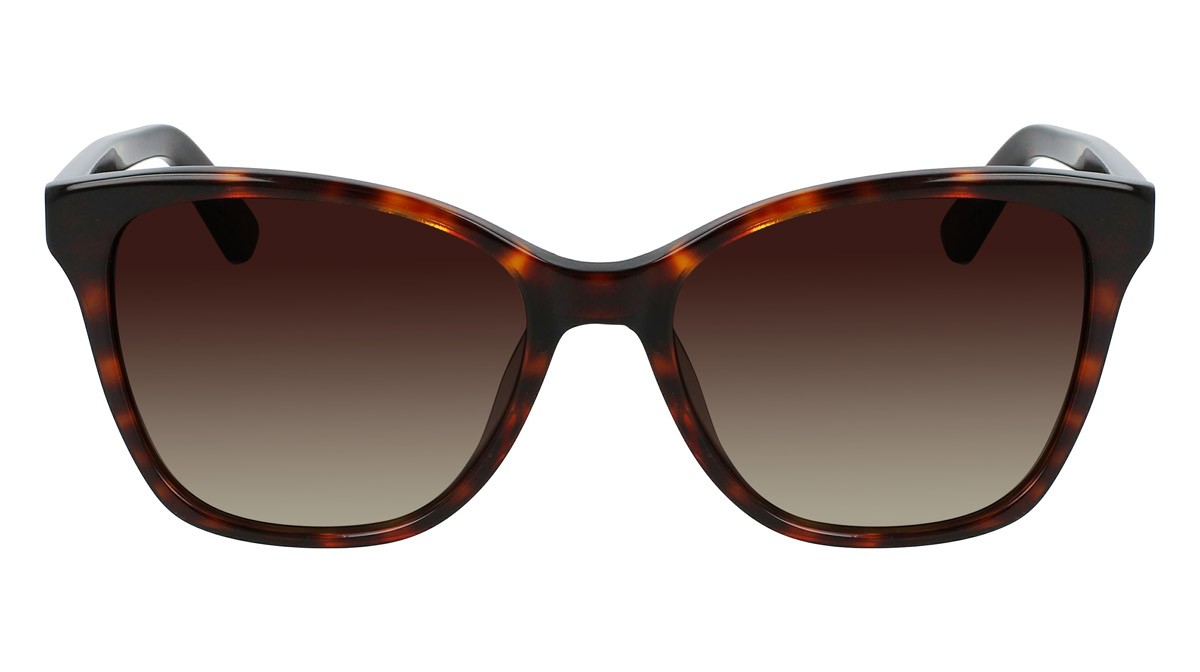 Sunglasses Calvin Klein CK21529S (220) color brown havana shape rectangle lenses gradient brown