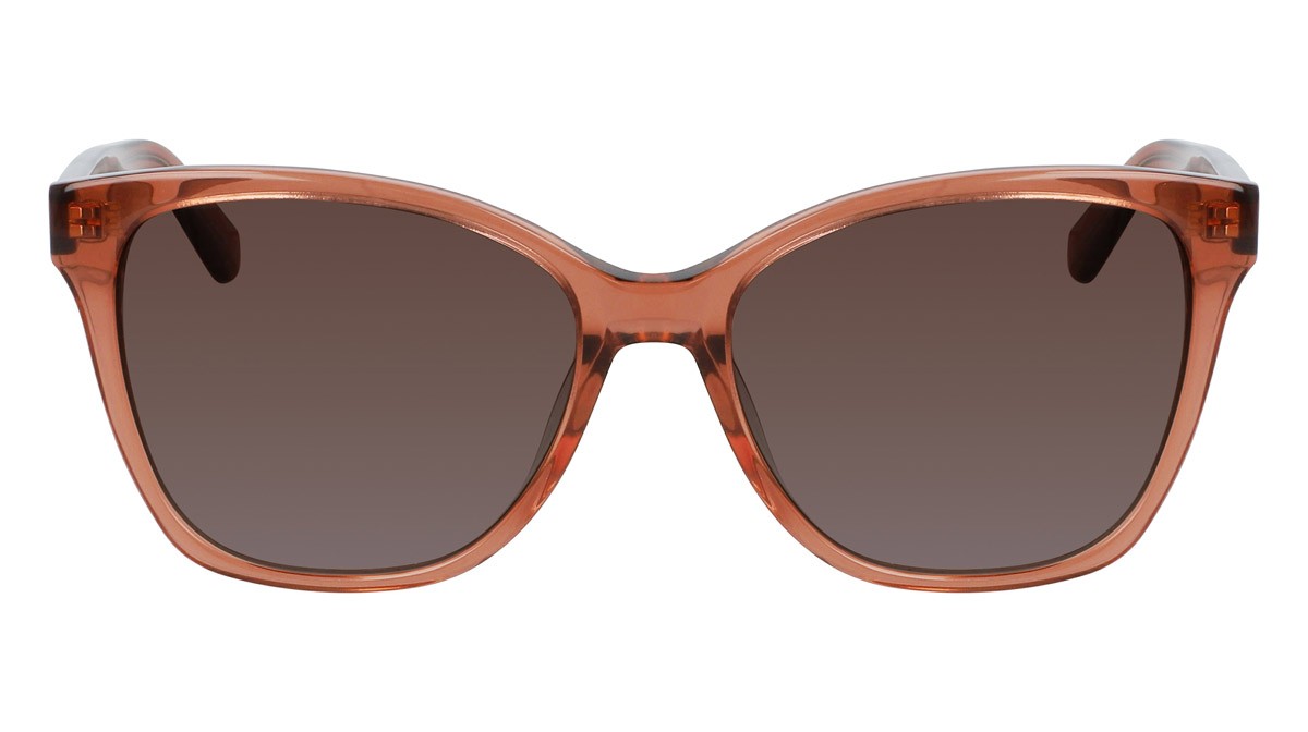 Sunglasses Calvin Klein CK21529S (601) color rose shape rectangle lenses brown gradient