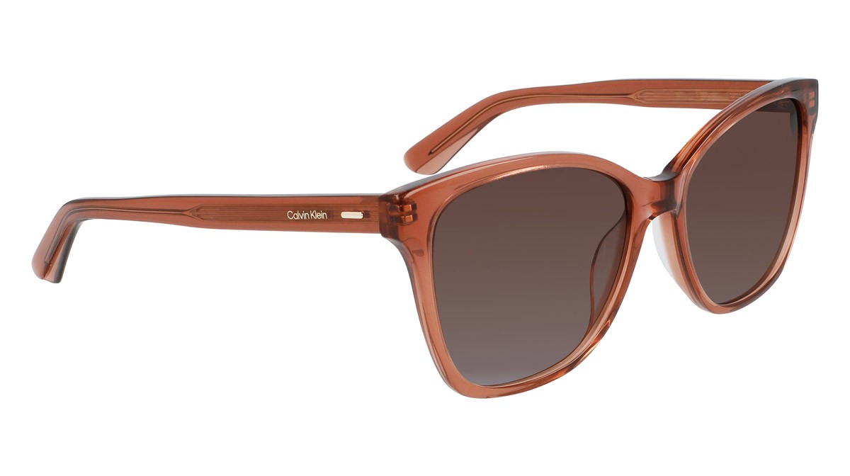 Sunglasses Calvin Klein CK21529S (601) color rose shape rectangle lenses brown gradient