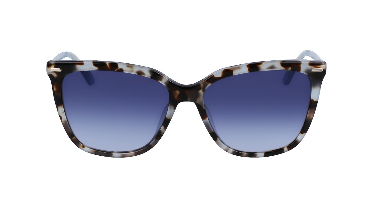 Sonnenbrillen Calvin Klein CK22532S (444) farbe aqua tortoise form rechteckig gläser gradient blue