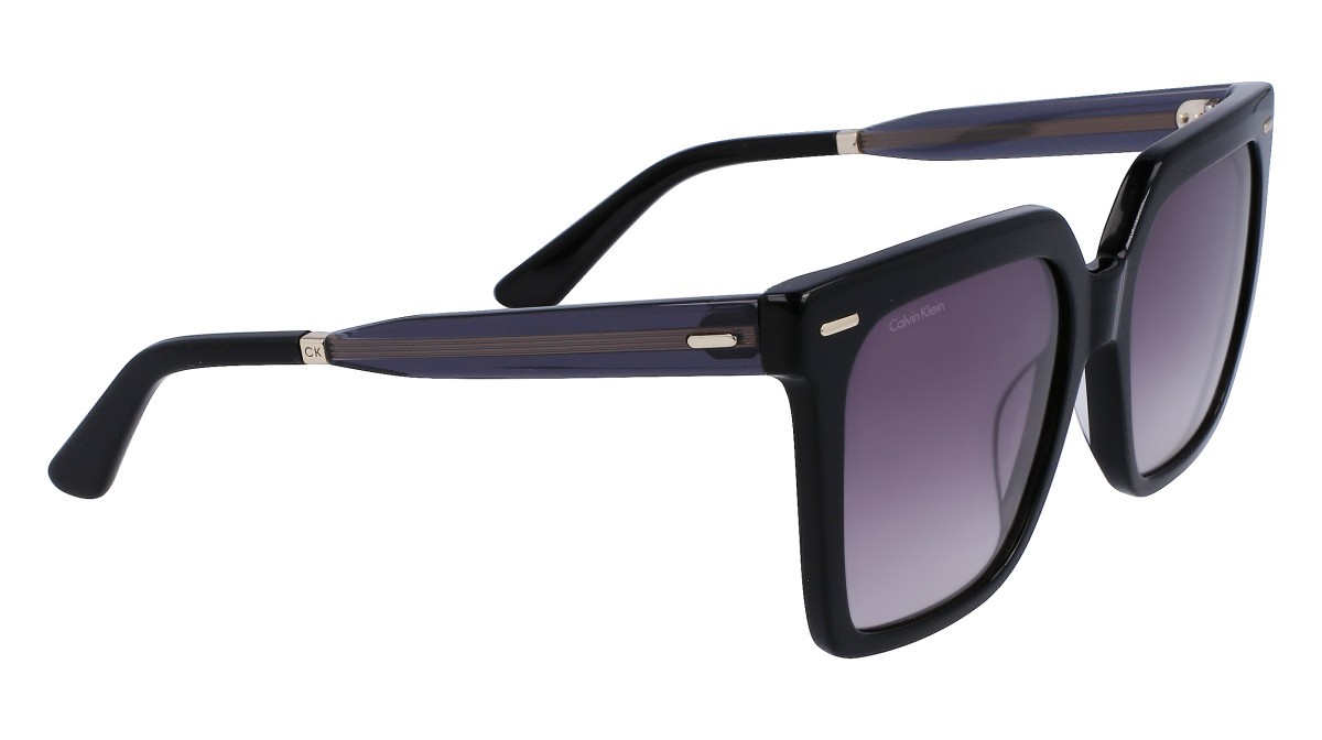 Sonnenbrillen Calvin Klein CK22534S (001) farbe black form quadratisch gläser gradient grey