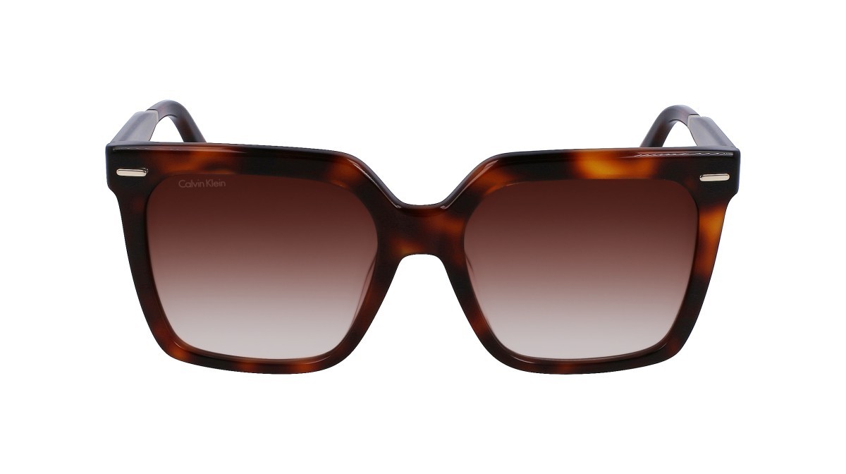 Sonnenbrillen Calvin Klein CK22534S (220) farbe brown havana form quadratisch gläser gradient brown