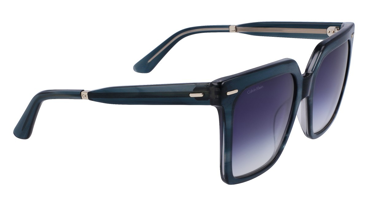 Sonnenbrillen Calvin Klein CK22534S (431) farbe petrol form quadratisch gläser gradient blue