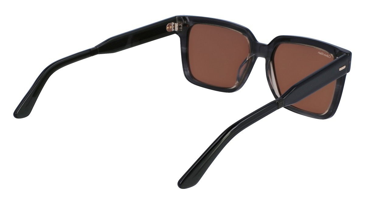 Sonnenbrillen Calvin Klein CK22535S (023) farbe striped grey form rechteckig gläser solid caramel