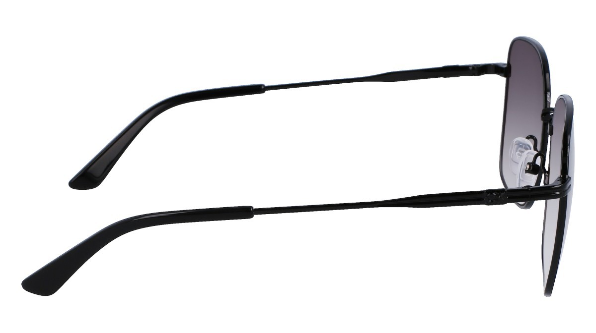 Sunglasses Calvin Klein CK23100S (001) color black shape rectangle lenses dark grey gradient