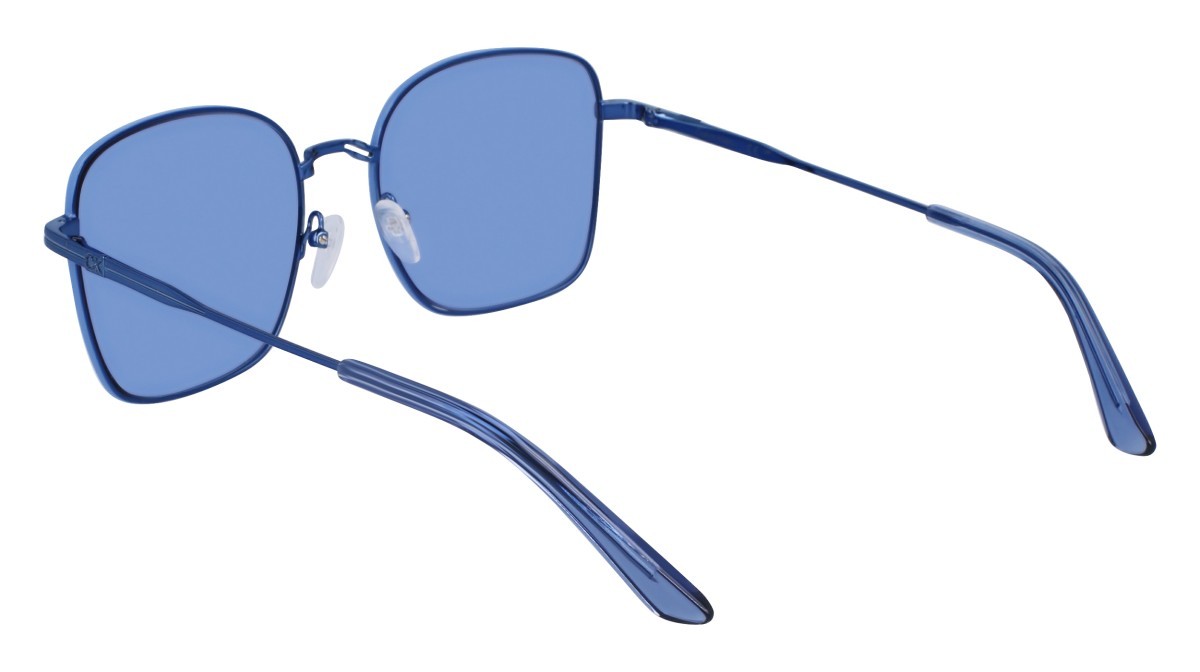 Sunglasses Calvin Klein CK23100S (413) color azure shape rectangle lenses solid blue