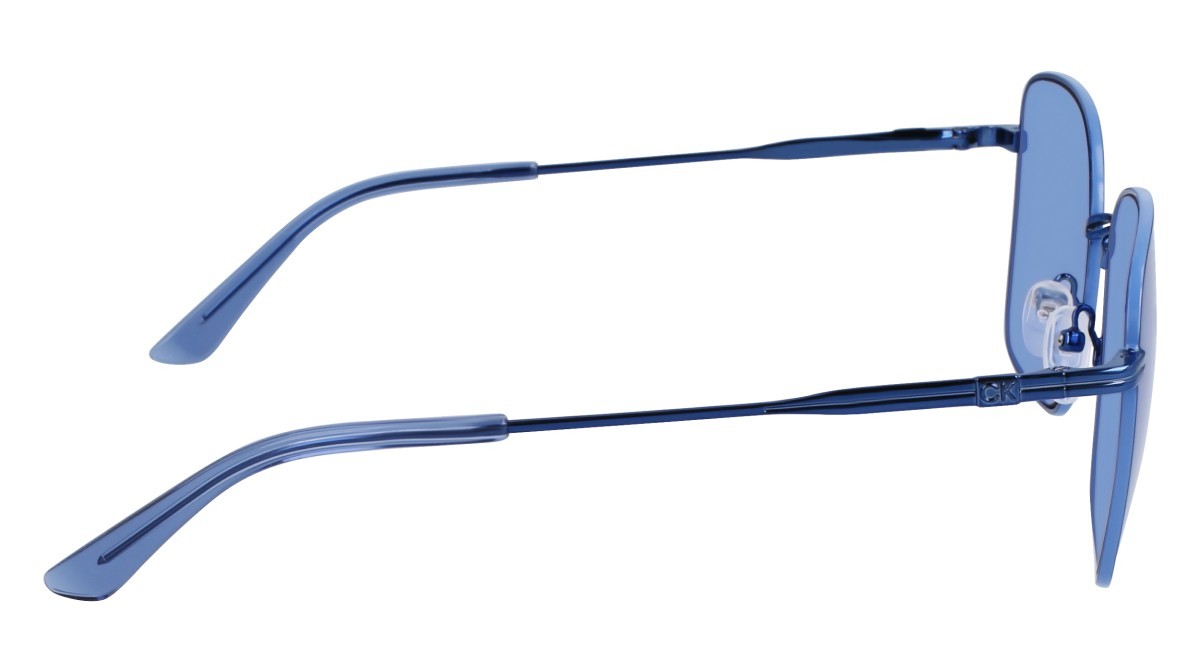 Sunglasses Calvin Klein CK23100S (413) color azure shape rectangle lenses solid blue