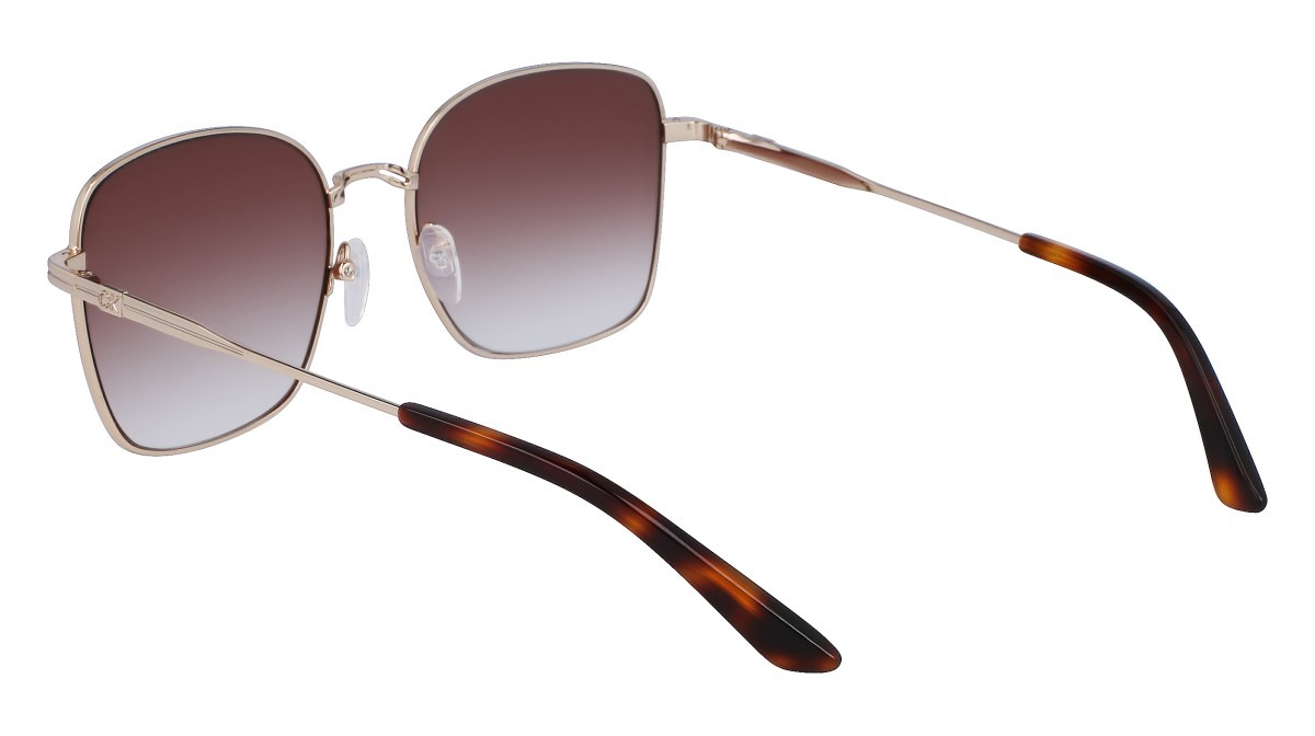 Sunglasses Calvin Klein CK23100S N (717) color gold shape rectangle 
