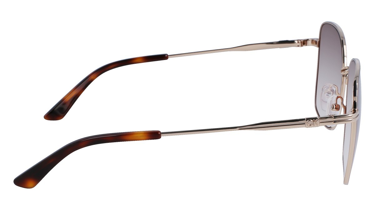 Sunglasses Calvin Klein CK23100S N (717) color gold shape rectangle 