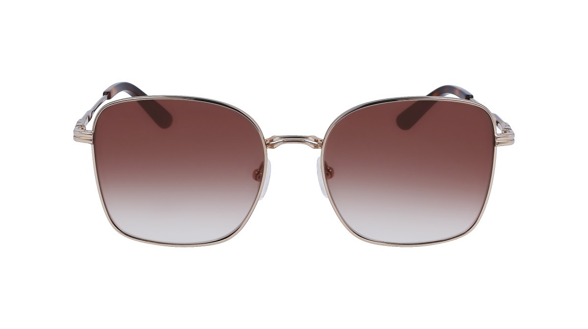 Sunglasses Calvin Klein CK23100S N (717) color gold shape rectangle 