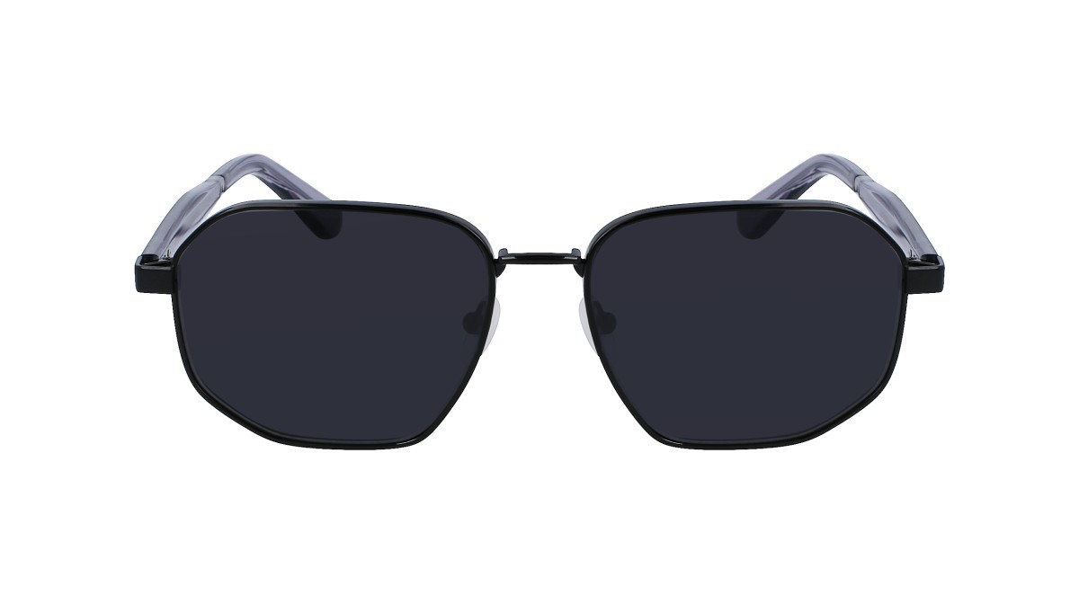 Sonnenbrillen Calvin Klein CK23102S (001) farbe black form rechteckig gläser grey