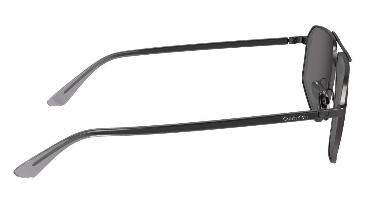 Sonnenbrillen Calvin Klein CK23126S (009) farbe matte dark gunmetal form navigator gläser solid grey