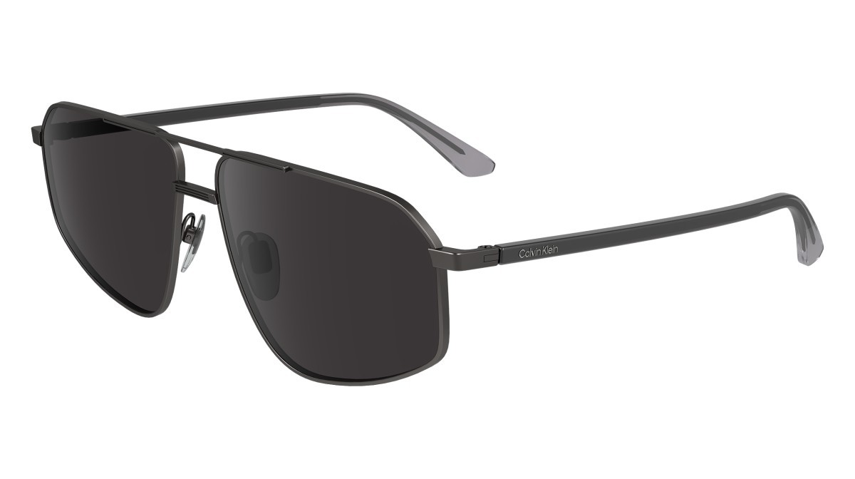 Sonnenbrillen Calvin Klein CK23126S (009) farbe matte dark gunmetal form navigator gläser solid grey