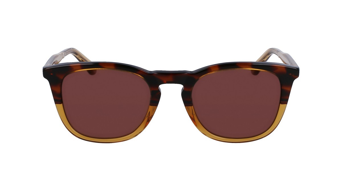 Sonnenbrillen Calvin Klein CK23501S (220) farbe brown havana form pantos gläser solid brown