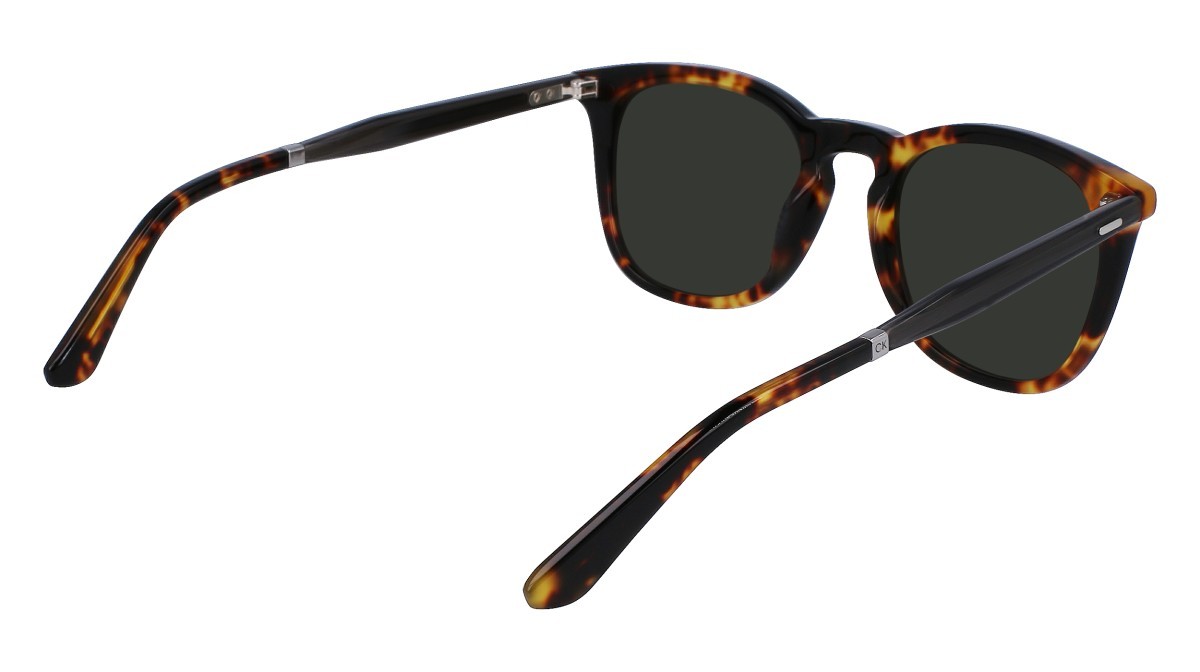 Sonnenbrillen Calvin Klein CK23501S (237) farbe vintage havana form pantos gläser solid green