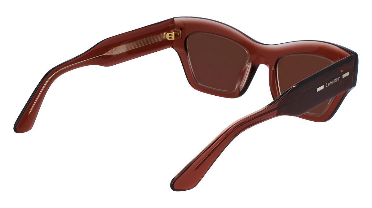 Sonnenbrillen Calvin Klein CK23503S (601) farbe rose form schmetterling gläser solid brown