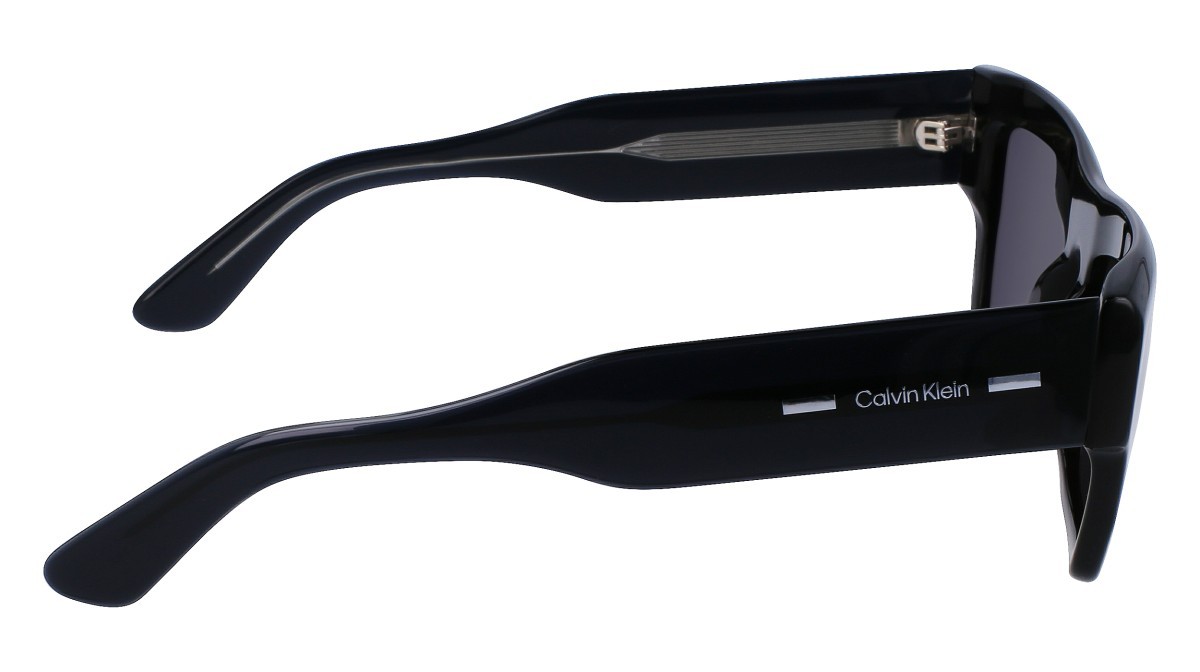 Sonnenbrillen Calvin Klein CK23504S (001) farbe black form quadratisch gläser solid grey