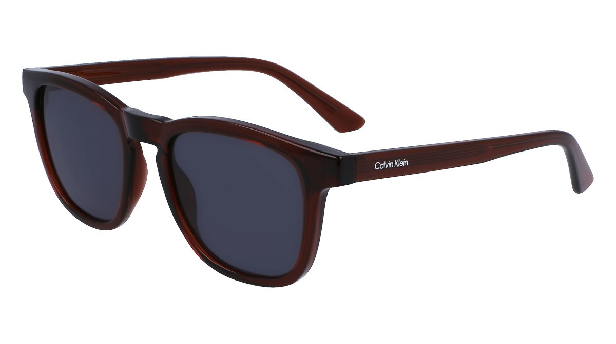 Sonnenbrillen Calvin Klein CK23505S (200) farbe brown form rechteckig gläser solid green