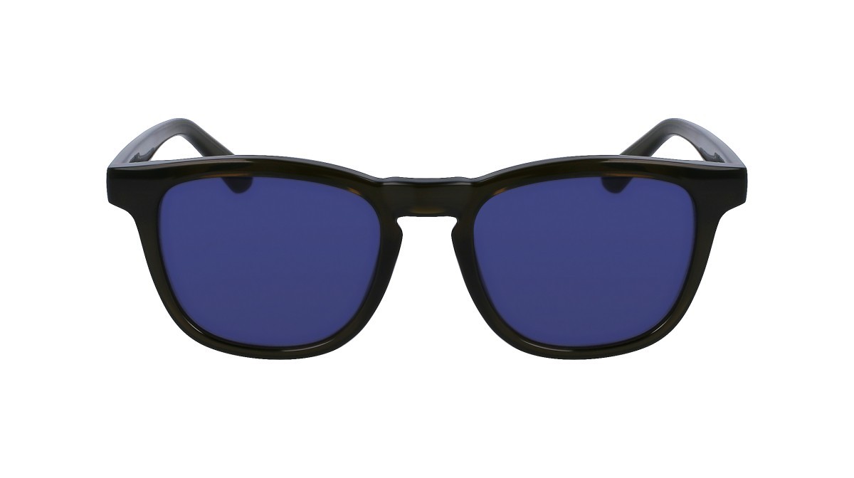 Sonnenbrillen Calvin Klein CK23505S (320) farbe olive form rechteckig gläser solid blue
