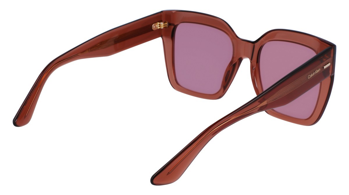 Sunglasses Calvin Klein CK23508S (200) color brown shape rectangle lenses solid rose