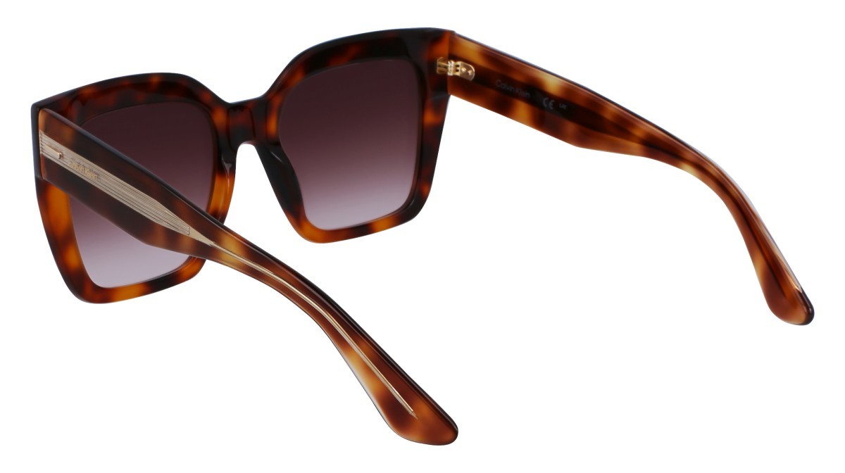 Sunglasses Calvin Klein CK23508S (220) color brown havana shape rectangle lenses gradient brown