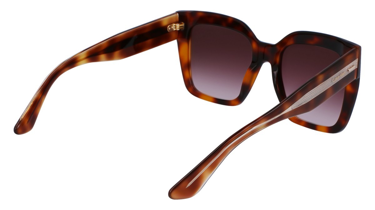 Sunglasses Calvin Klein CK23508S (220) color brown havana shape rectangle lenses gradient brown