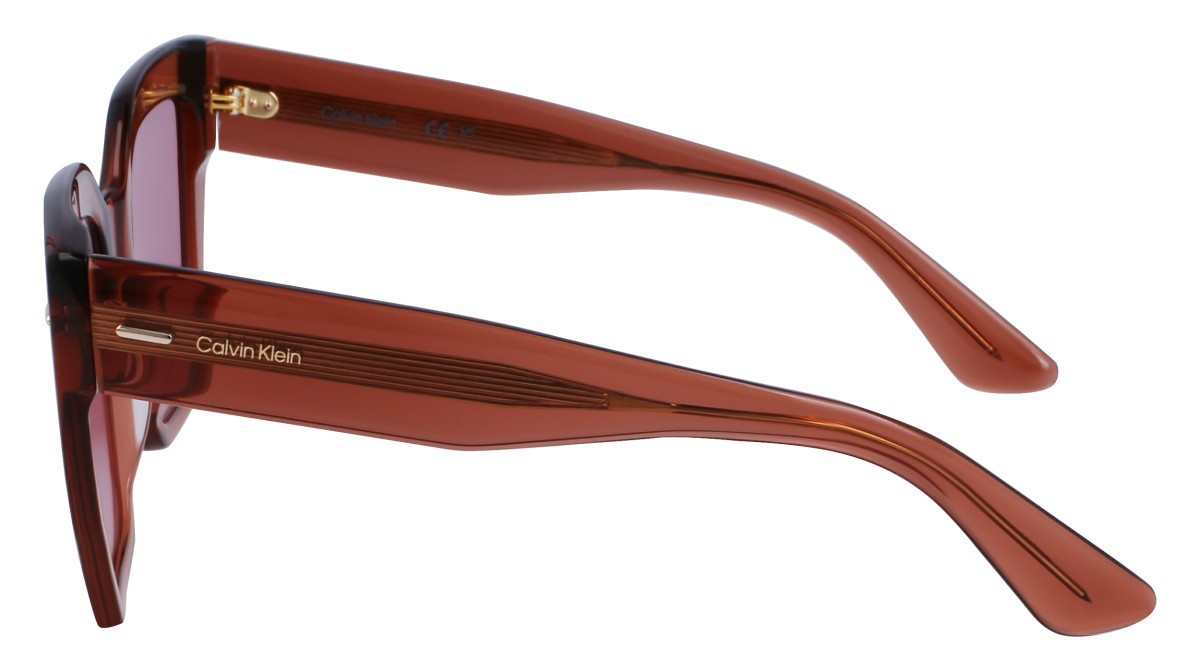 Sunglasses Calvin Klein CK23508S N (200) color brown shape rectangle 
