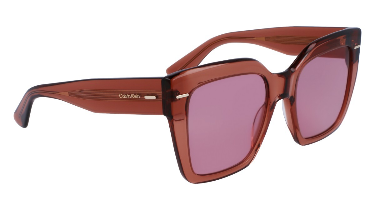 Sunglasses Calvin Klein CK23508S N (200) color brown shape rectangle 