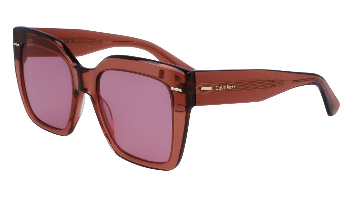 Sunglasses Calvin Klein CK23508S N (200) color brown shape rectangle 