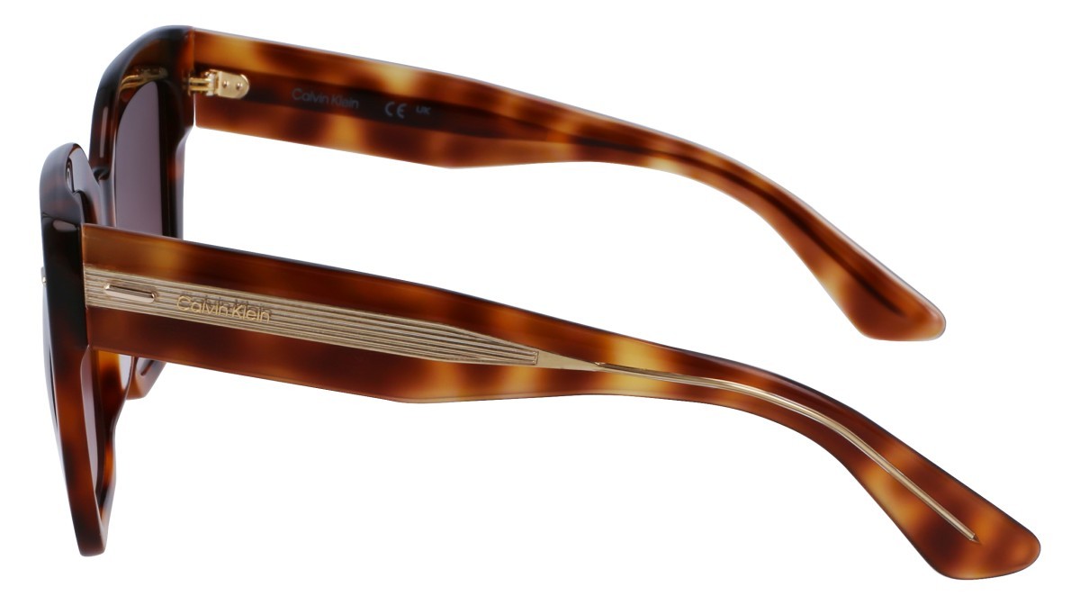 Occhiali da sole Calvin Klein CK23508S N (220) colore brown havana forma rettangolare 