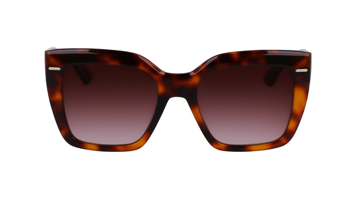 Occhiali da sole Calvin Klein CK23508S N (220) colore brown havana forma rettangolare 