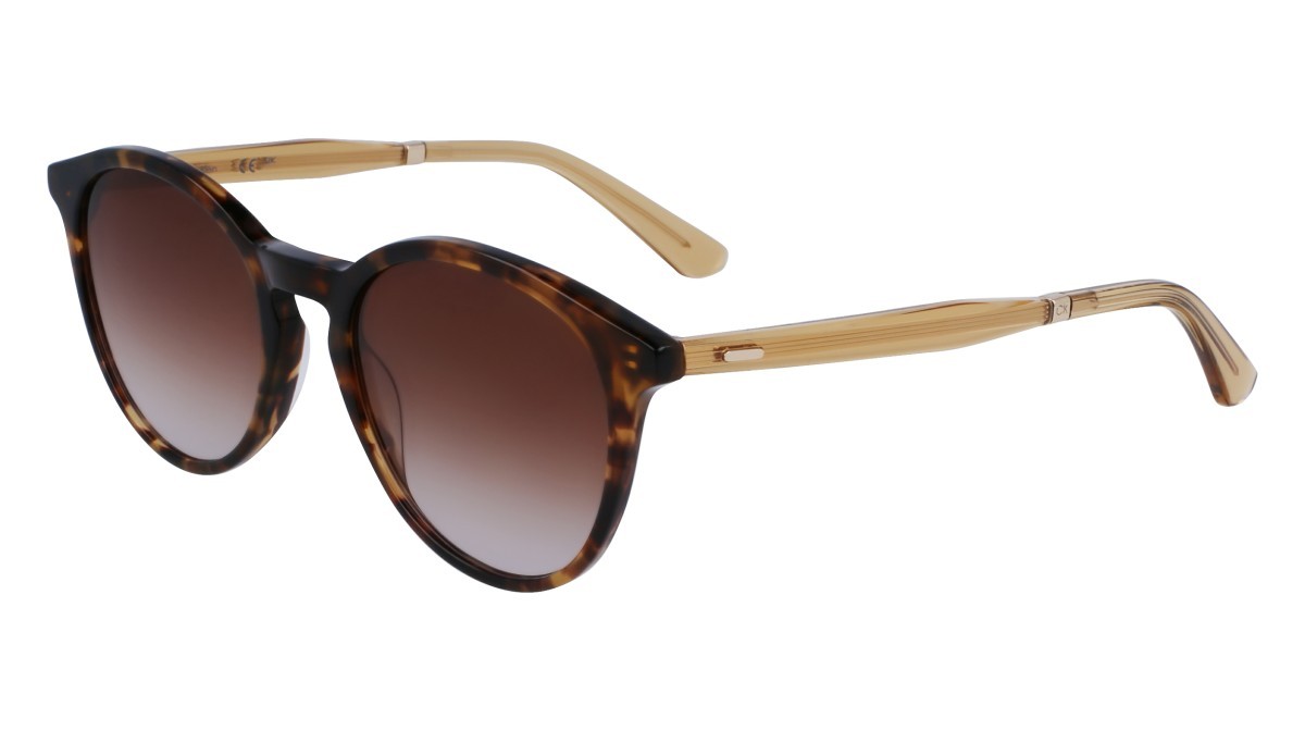 Sonnenbrillen Calvin Klein CK23510S (220) farbe brown havana form pantos gläser gradient caramel grey