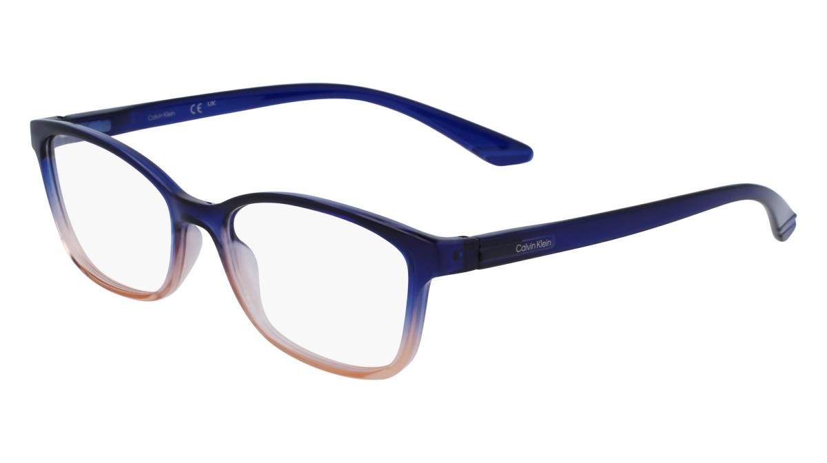 Eyeglasses Calvin Klein CK23525N (438) color blue shape rectangle 