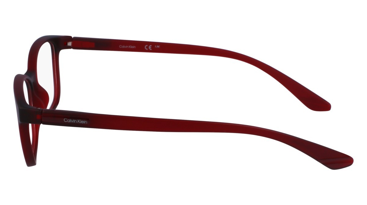 Eyeglasses Calvin Klein CK23525N (605) color matte burgundy shape rectangle 