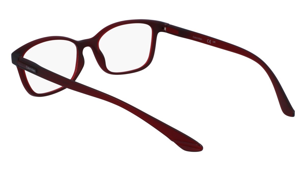Eyeglasses Calvin Klein CK23525N (605) color matte burgundy shape rectangle 