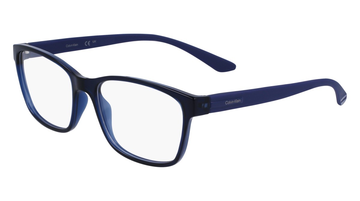 Eyeglasses Calvin Klein CK23528N (438) color blue shape rectangle 