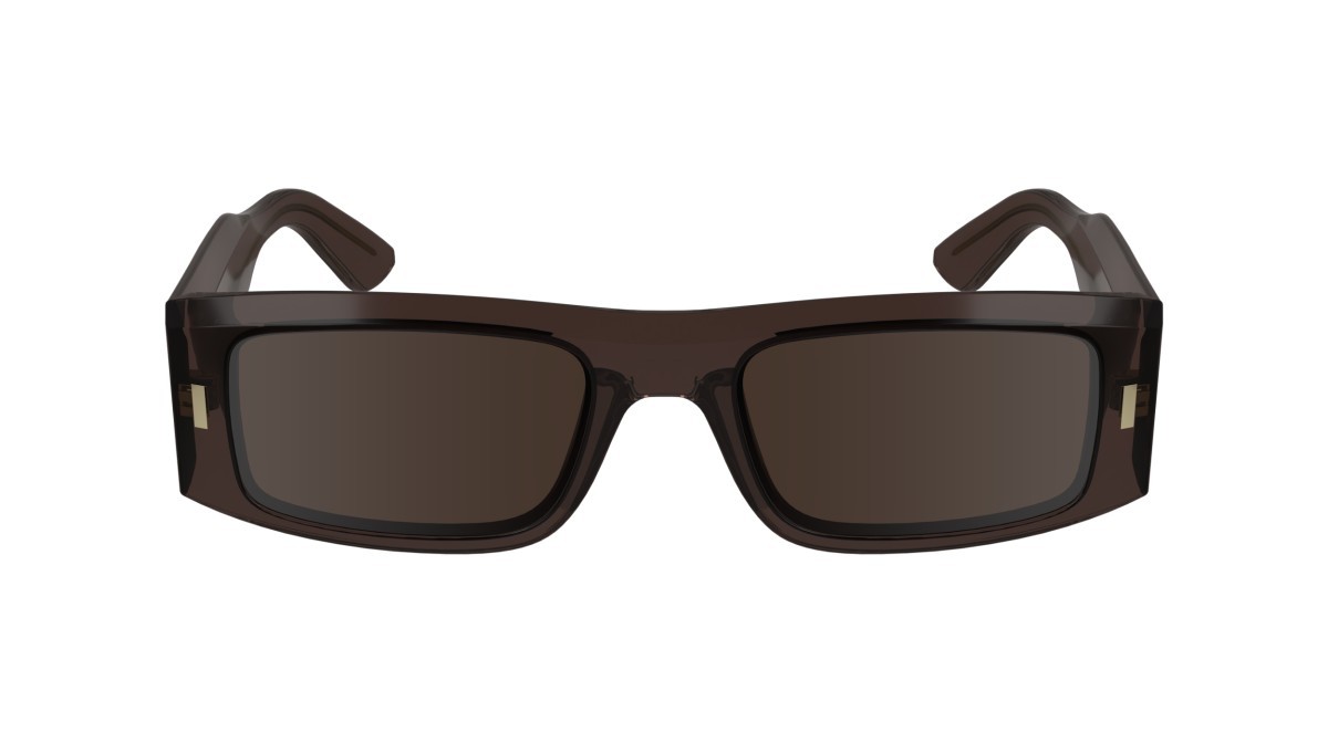 Sonnenbrillen Calvin Klein CK23537S (260) farbe taupe form quadratisch gläser solid brown