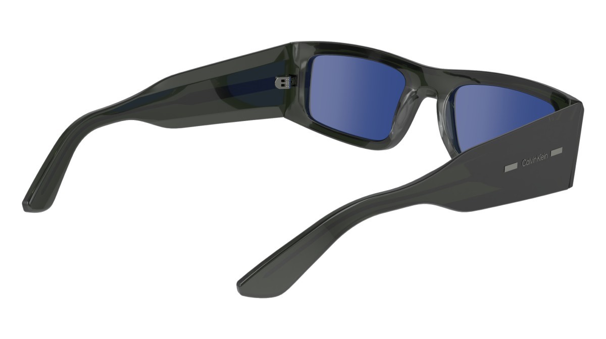 Sonnenbrillen Calvin Klein CK23537S (300) farbe green form quadratisch gläser solid blue