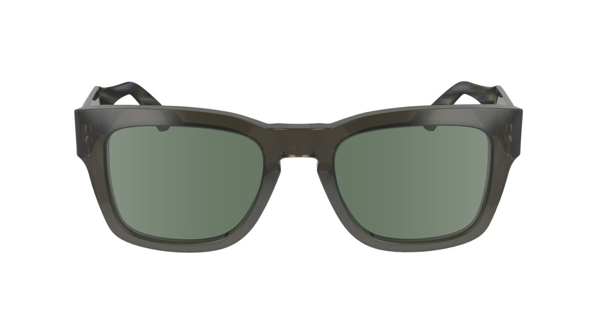 Sonnenbrillen Calvin Klein CK23539S (035) farbe grey form rechteckig gläser solid green
