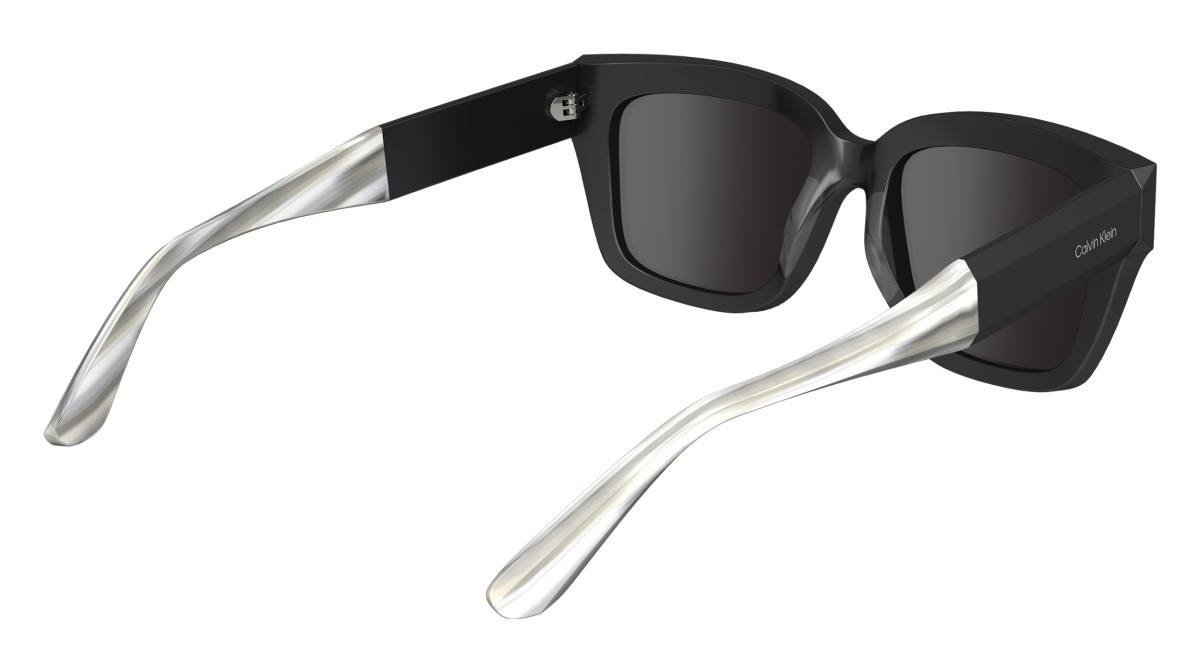 Sonnenbrillen Calvin Klein CK23540S (001) farbe black form rechteckig gläser solid grey