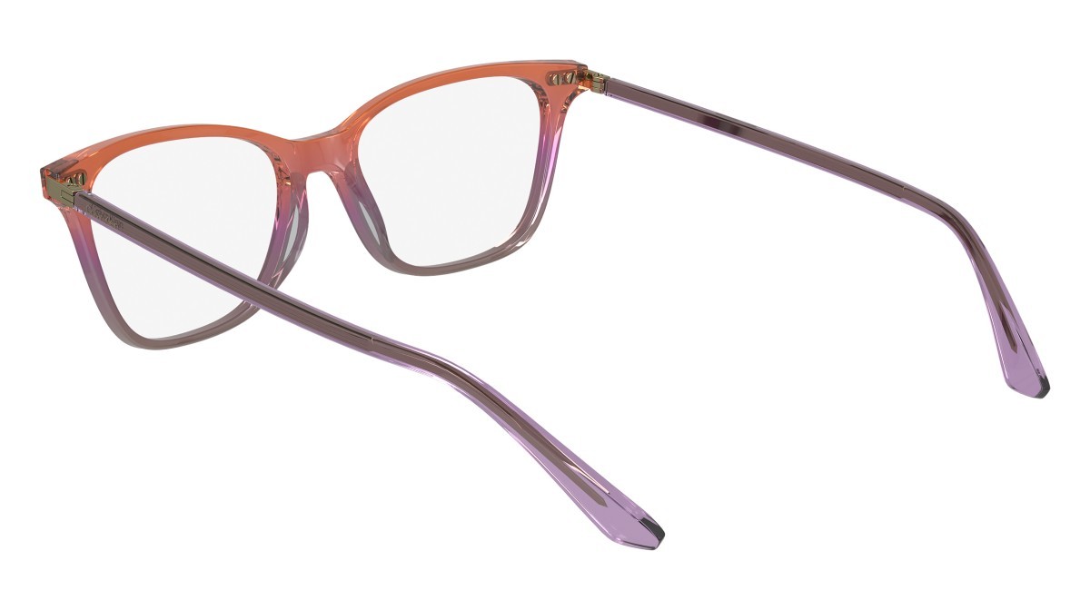 Eyeglasses Calvin Klein CK23544 (815) color transparent orange/pink/nude shape rectangle lenses demo